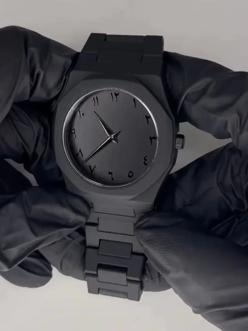 Black Arabic Aura Watch