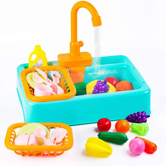 Kitchen Sink Play Set with Running Water
