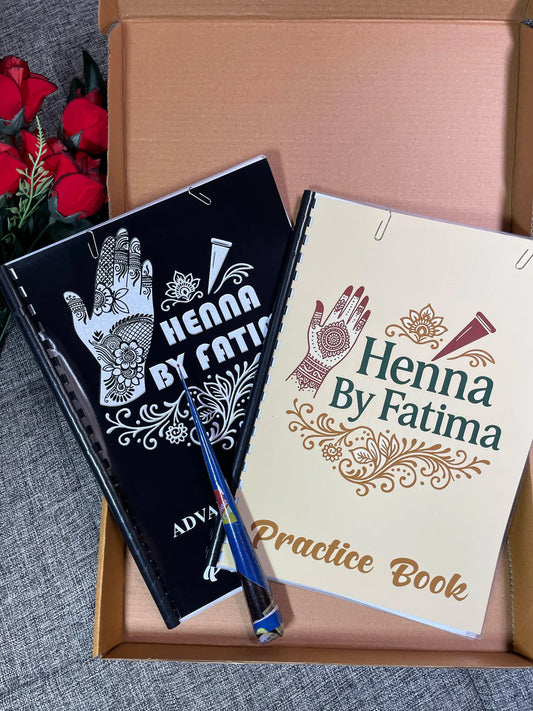 Pack Of 2 Reuseable Mehndi Practice Book Combo Basic And Advance